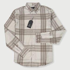 Ben‎ Sherman Button-Up Long Sleeve Shirt - NWT Mens Medium Oatmeal - #48876-G5*